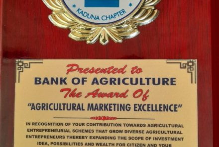BANK OF AGRICULTURE BAGS “AGRICULTURAL MARKETING EXCELLENCE” AWARD